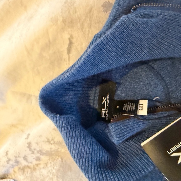 Ralph Lauren Blue Paralympics Zip-Up Sweater with Logo - Picture 3 of 3